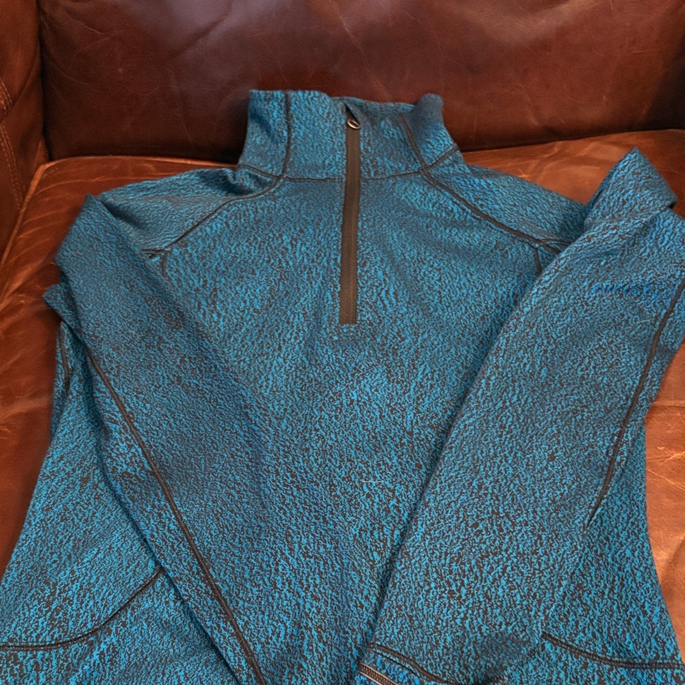 Lululemon Teal Blue Quarter-Zip Pullover GUC Size 2